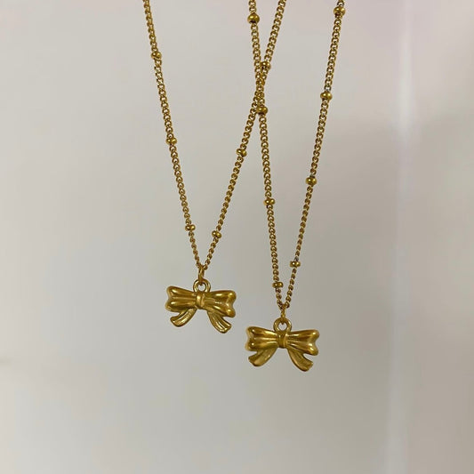 Cute Bow Chain Necklace