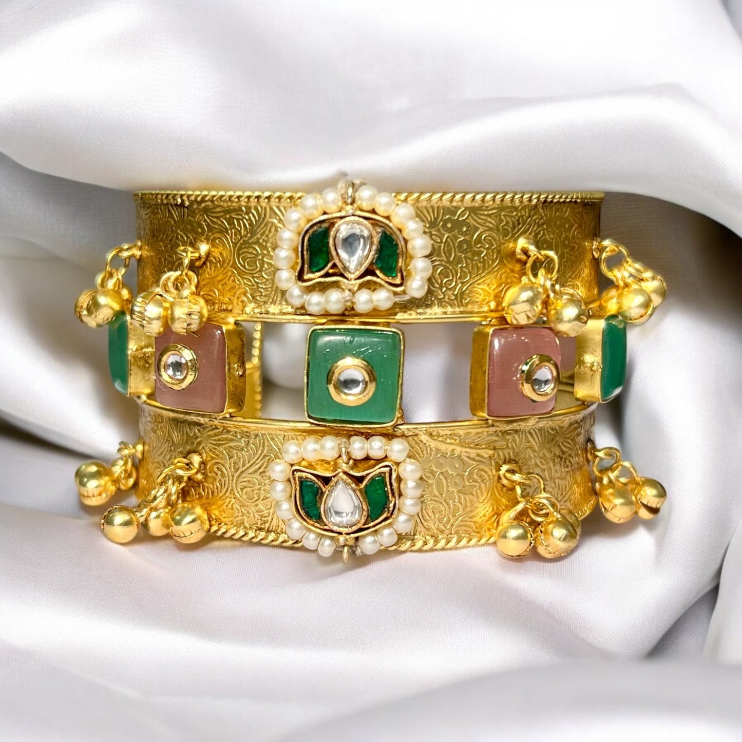 Shanaya Multi Color Fushion Gold Plated Bangles