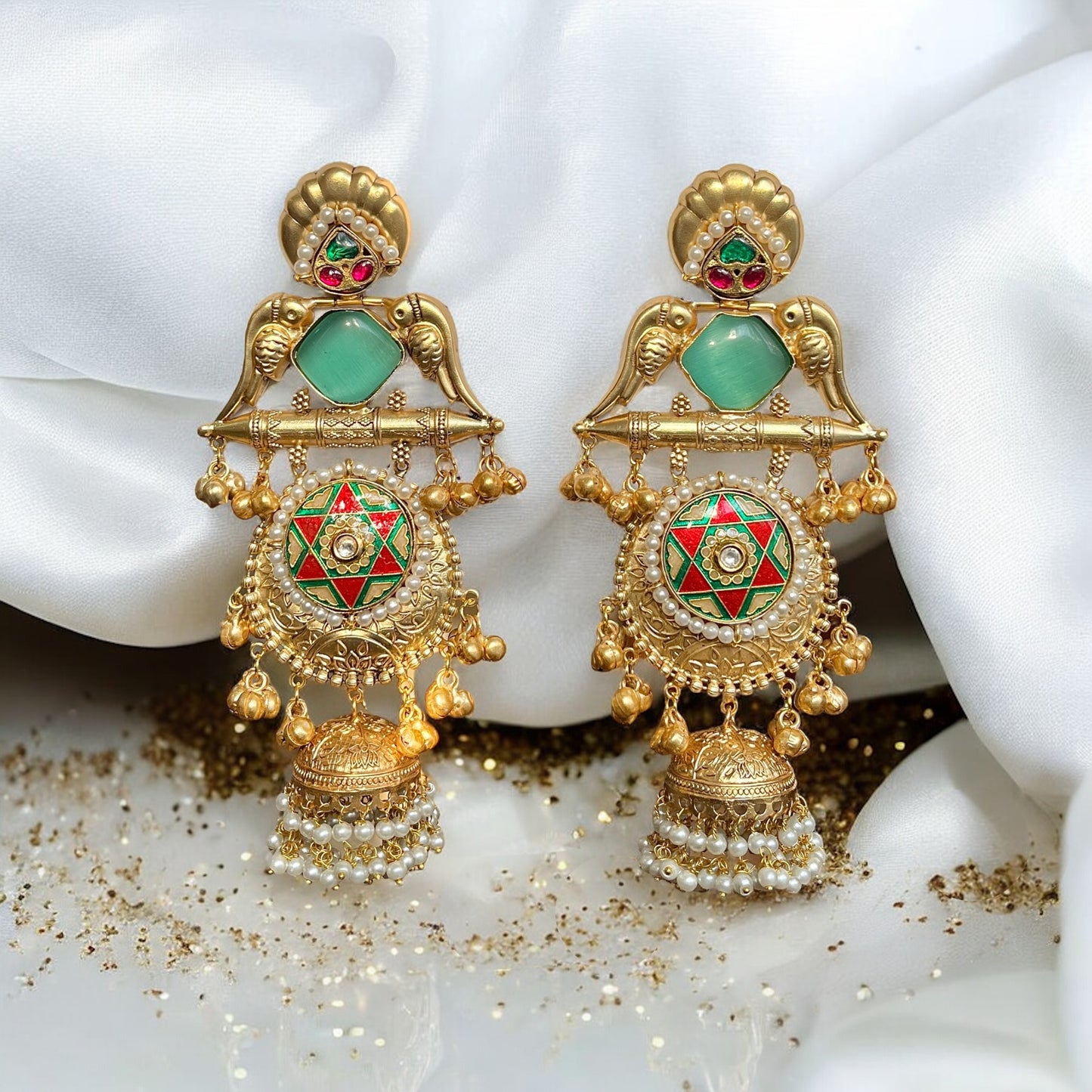 Roshni Fusion Jhumkas