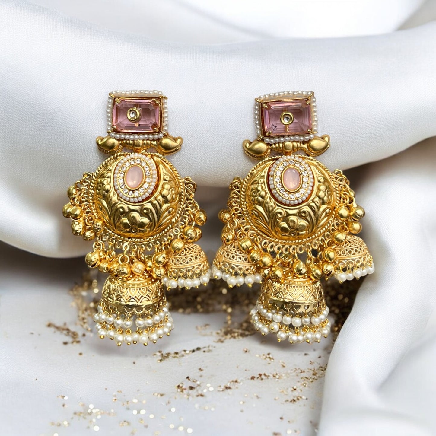 Siya Fusion Ghungroo Jhumkas