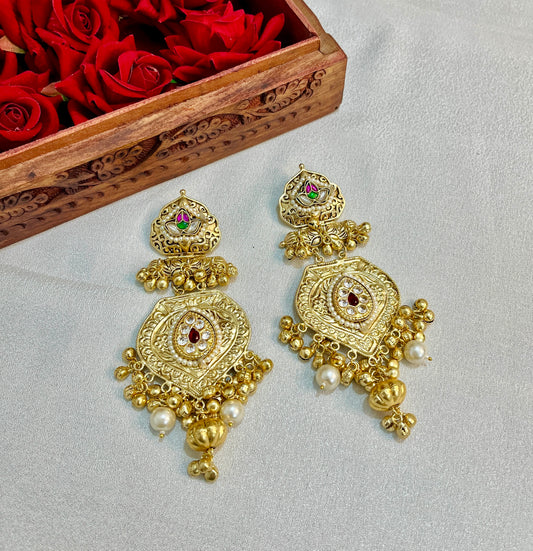 Prachi 18k Gold Plated Ghungroo Earrings