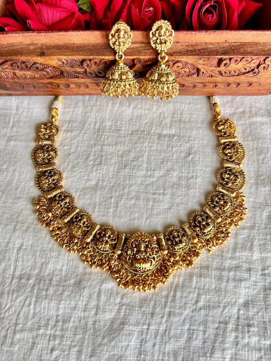 Mahalaxmi Gold Plated Jewellery set