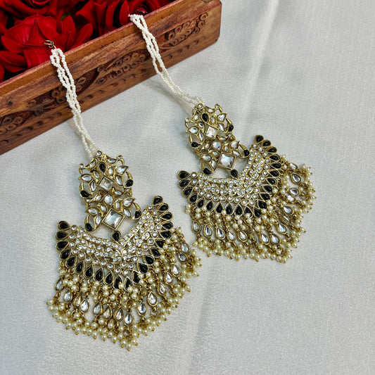 Vamika Kundan Chandbalies with Kaanchain