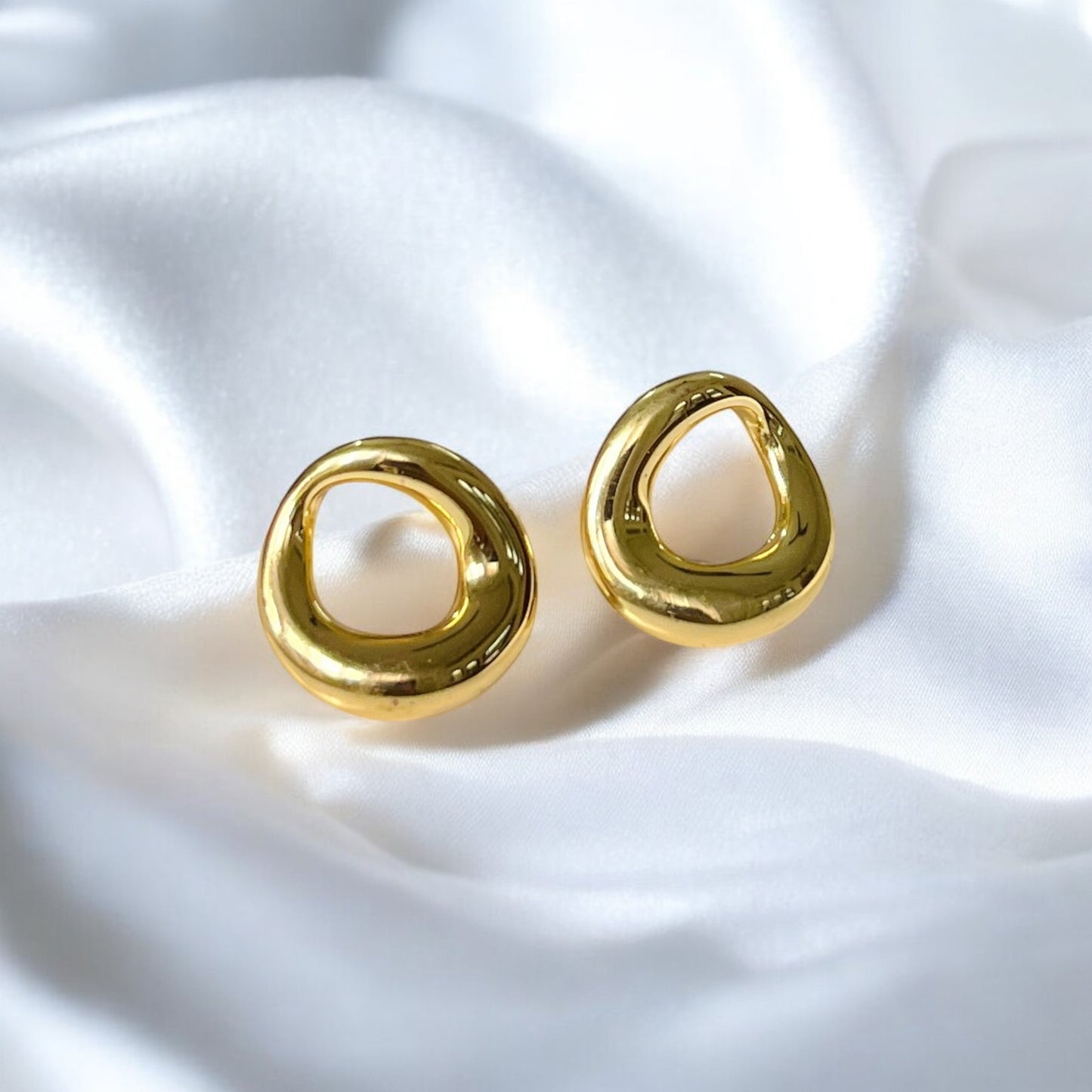 Abstract Minimal Gold plated Earrings