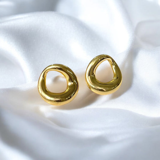 Abstract Minimal Gold plated Earrings