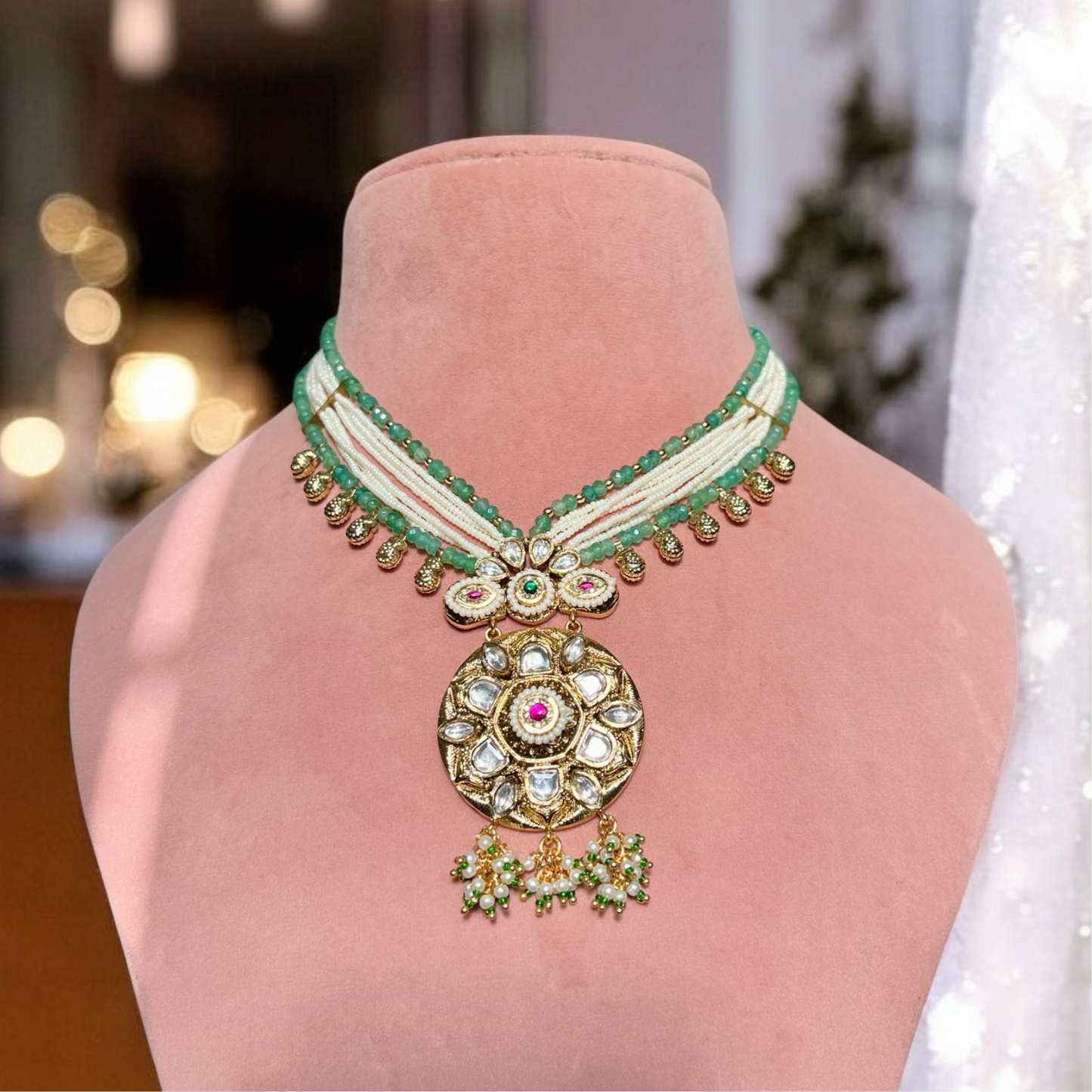 Sreemanti Rajwadi Gold Plated Jewellery Set