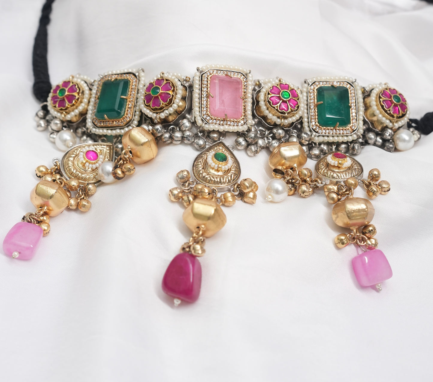 Rekha Dual Tone Fusion Necklace