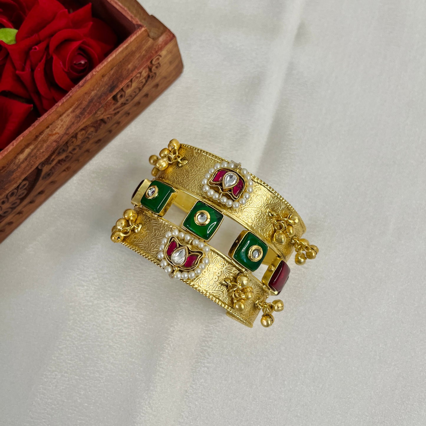 Shanaya Multi Color Fushion Gold Plated Bangles
