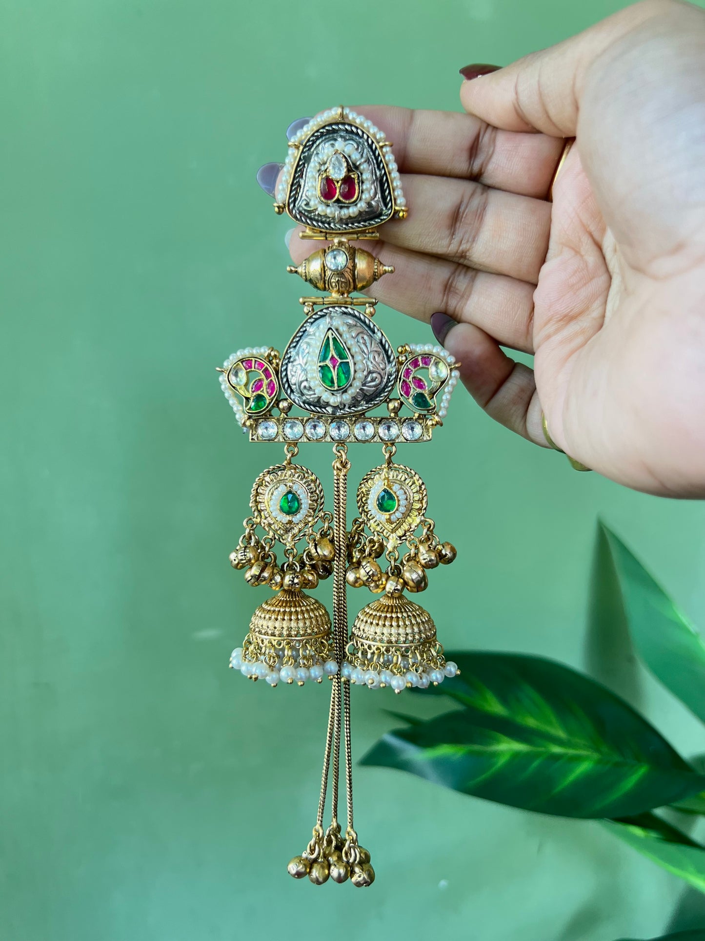 Saiba Gold Plated Dejhoor Jhumkas
