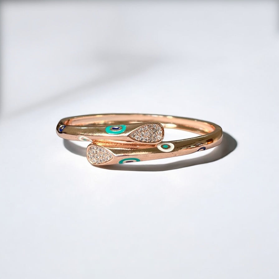 Guardian Angel gold & rose gold Plated bracelet