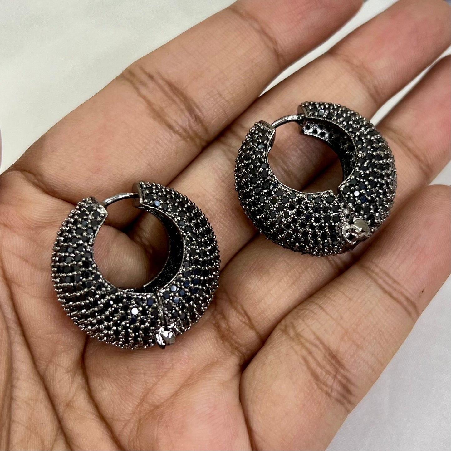 Charlotte American Diamond Hoops