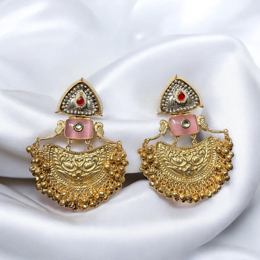 Madhubala Fusion Ghungroo Earrings