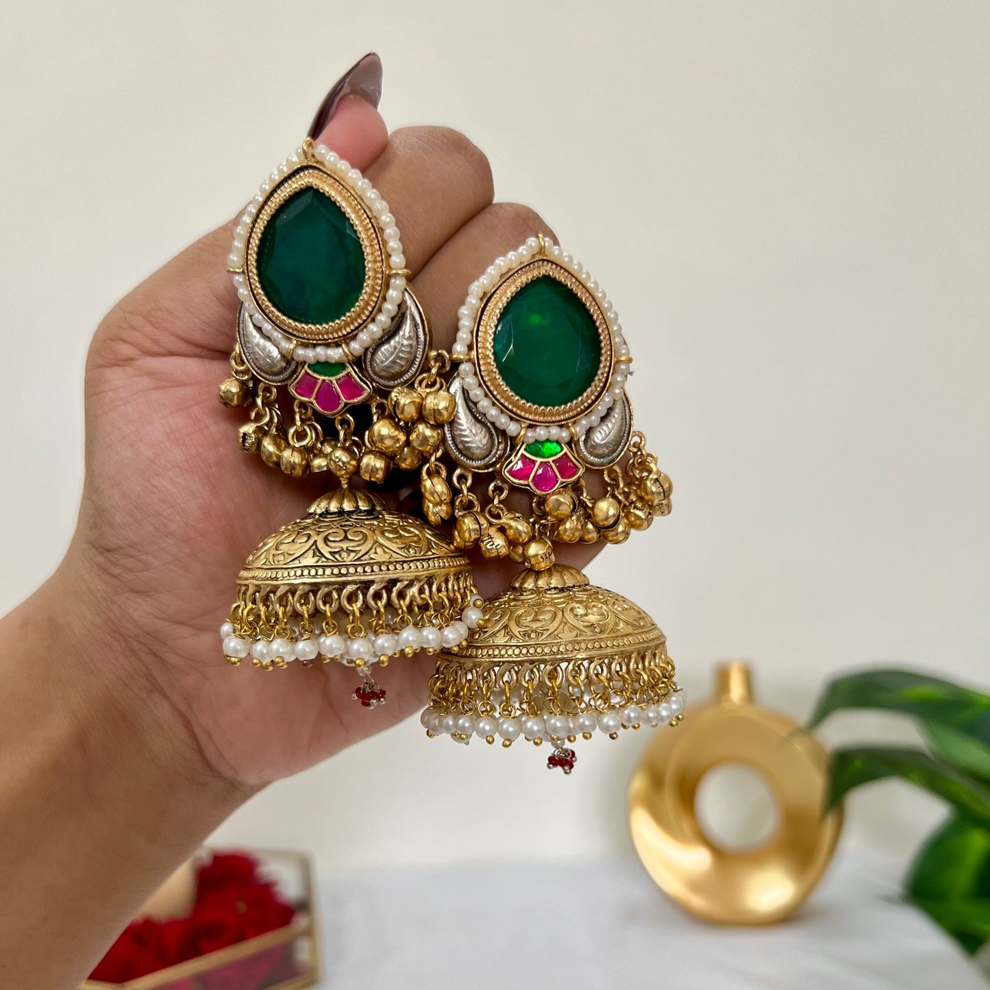 Kalyani Fusion Jhumkas