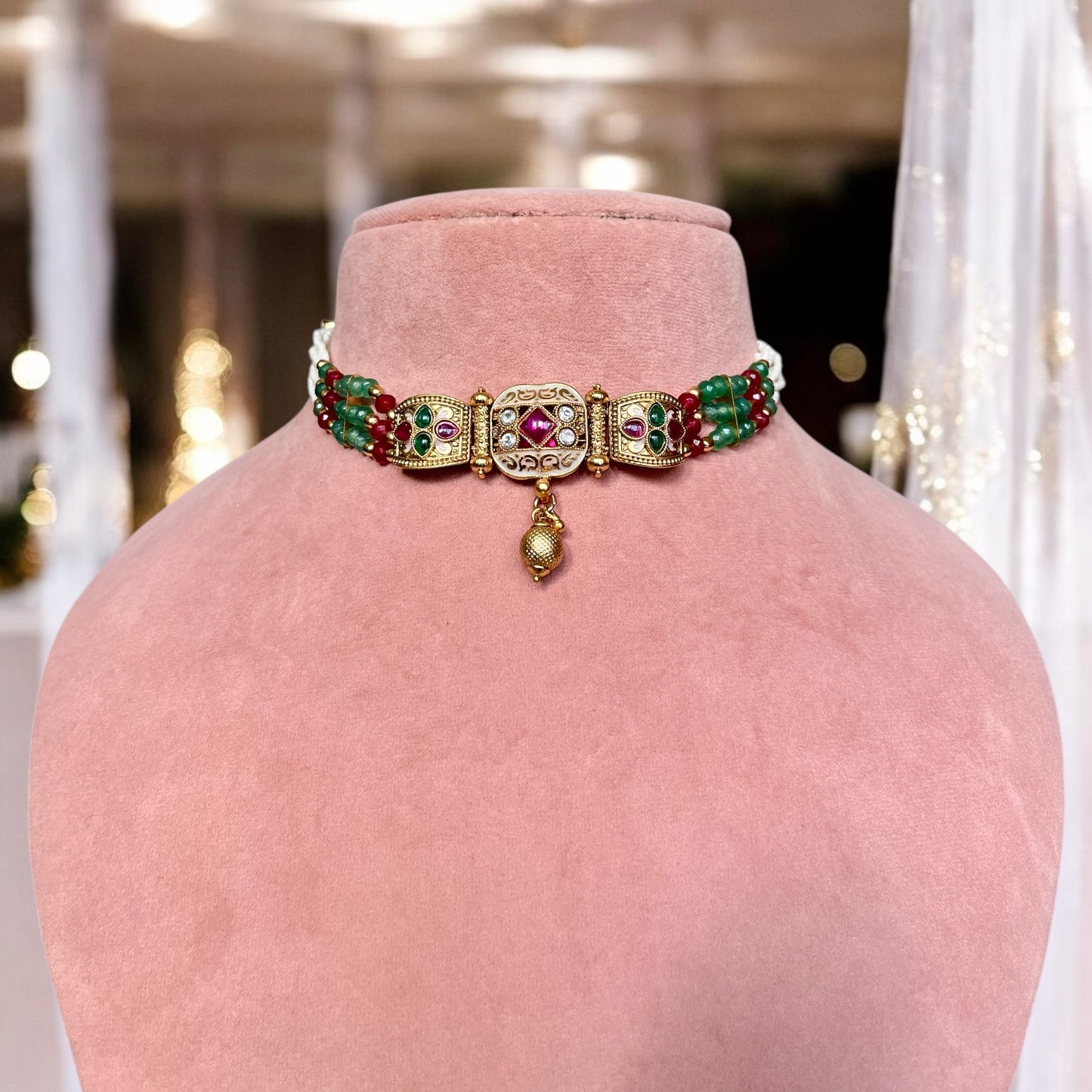 Ipshita Rajwadi Gold Plated Jewellery Set