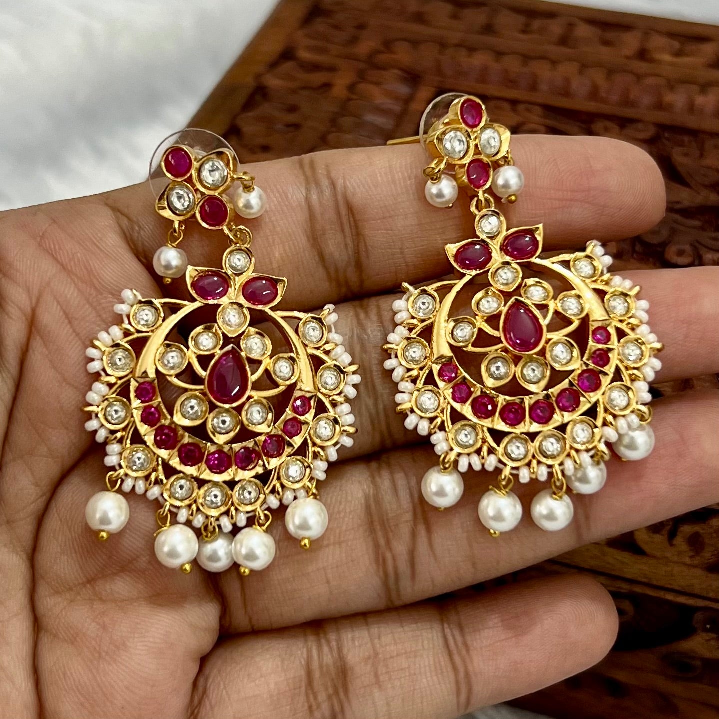 Amaya Kundan Earrings