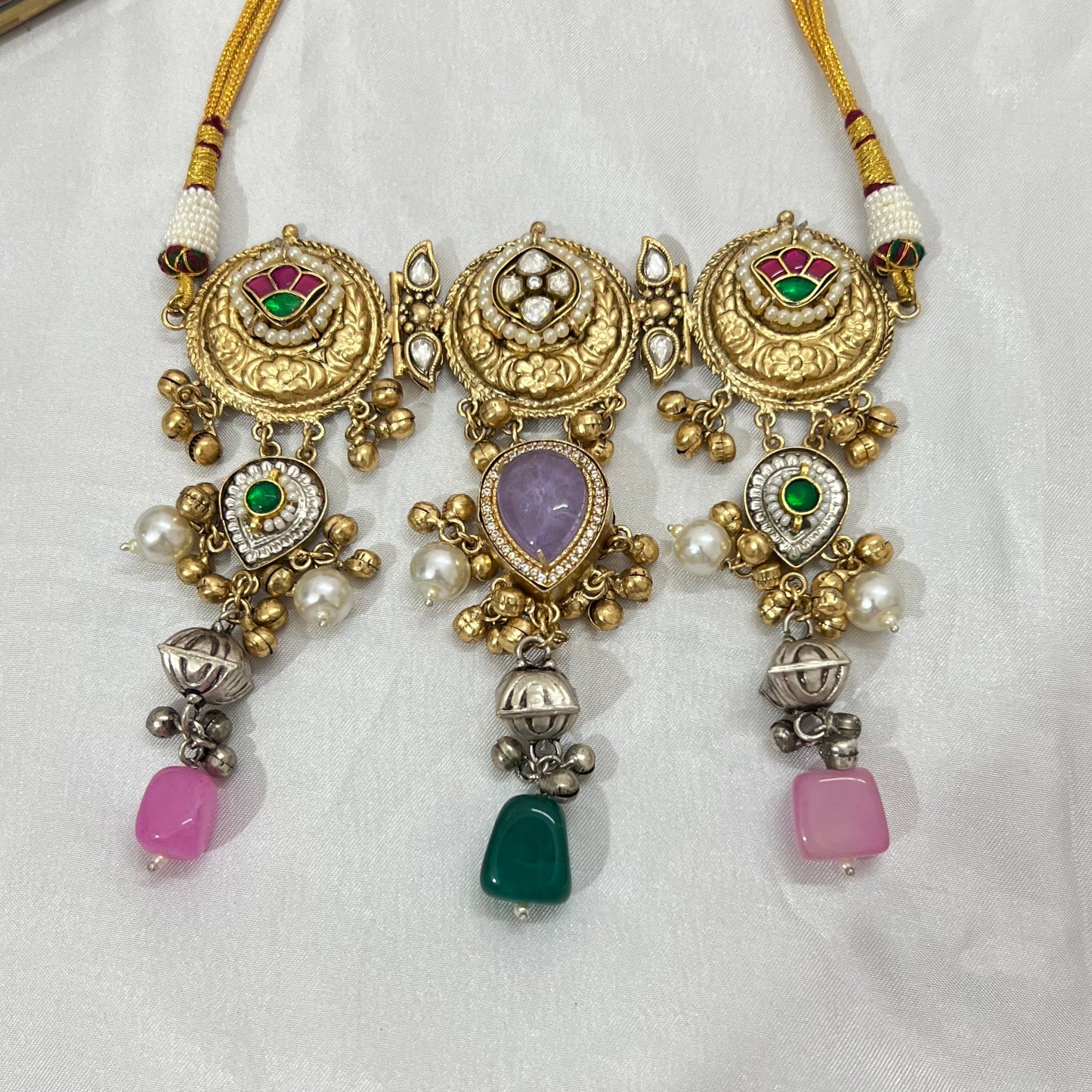 Anvi Gold Plated Fusion Jewellery Set
