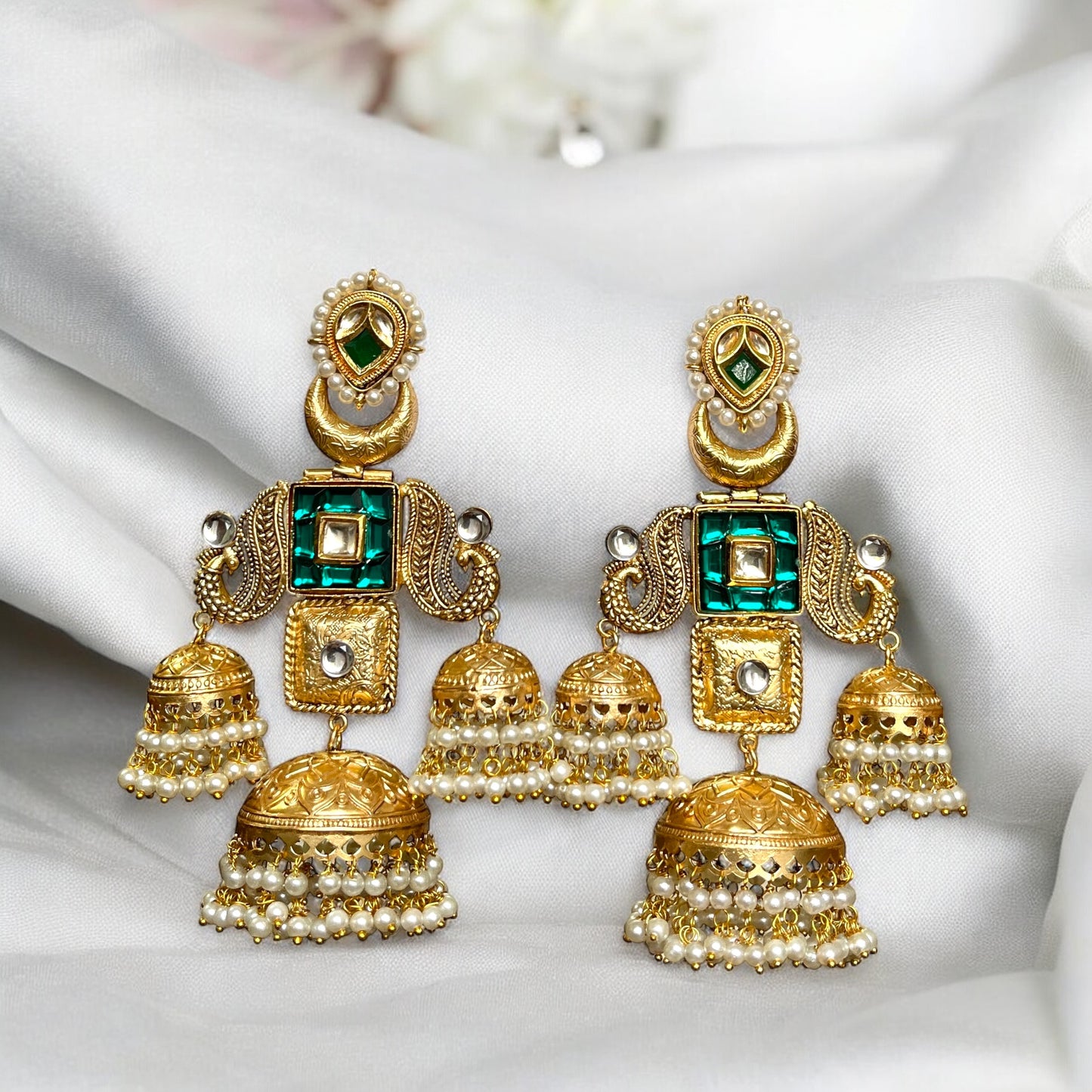 Kaveri Fusion Jhumkas