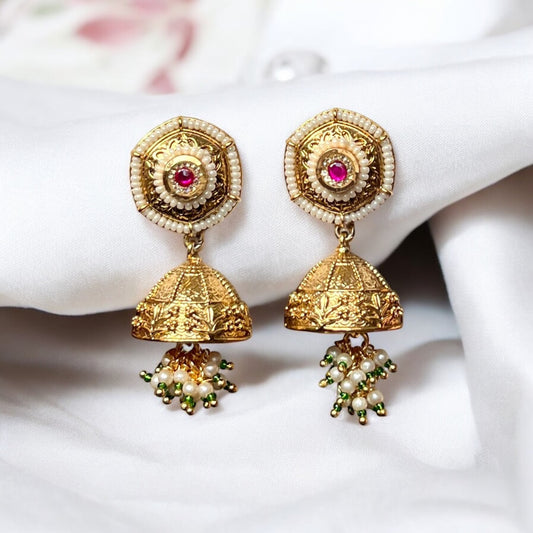 Sreemanti Rajwadi Gold Plated Jewellery Set