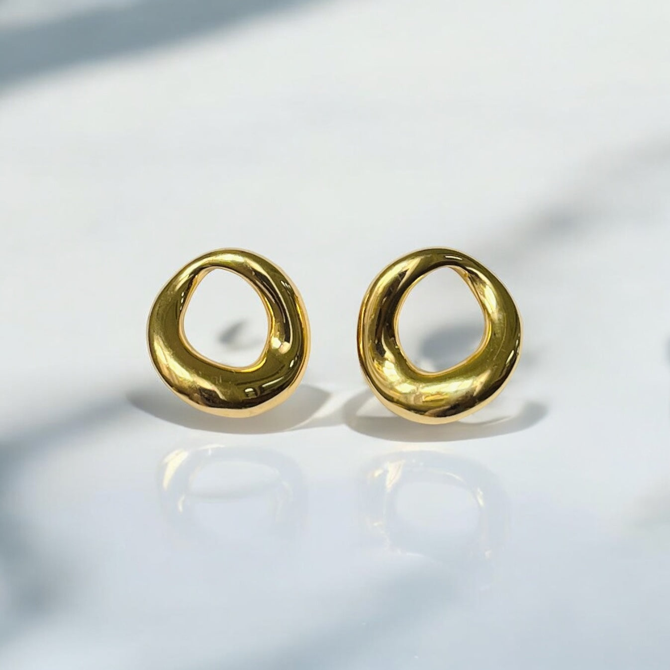 Abstract Minimal Gold plated Earrings