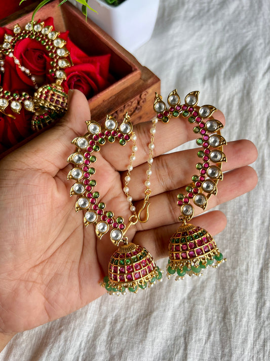 Nayantara Gold Plated Kanphool Earrings