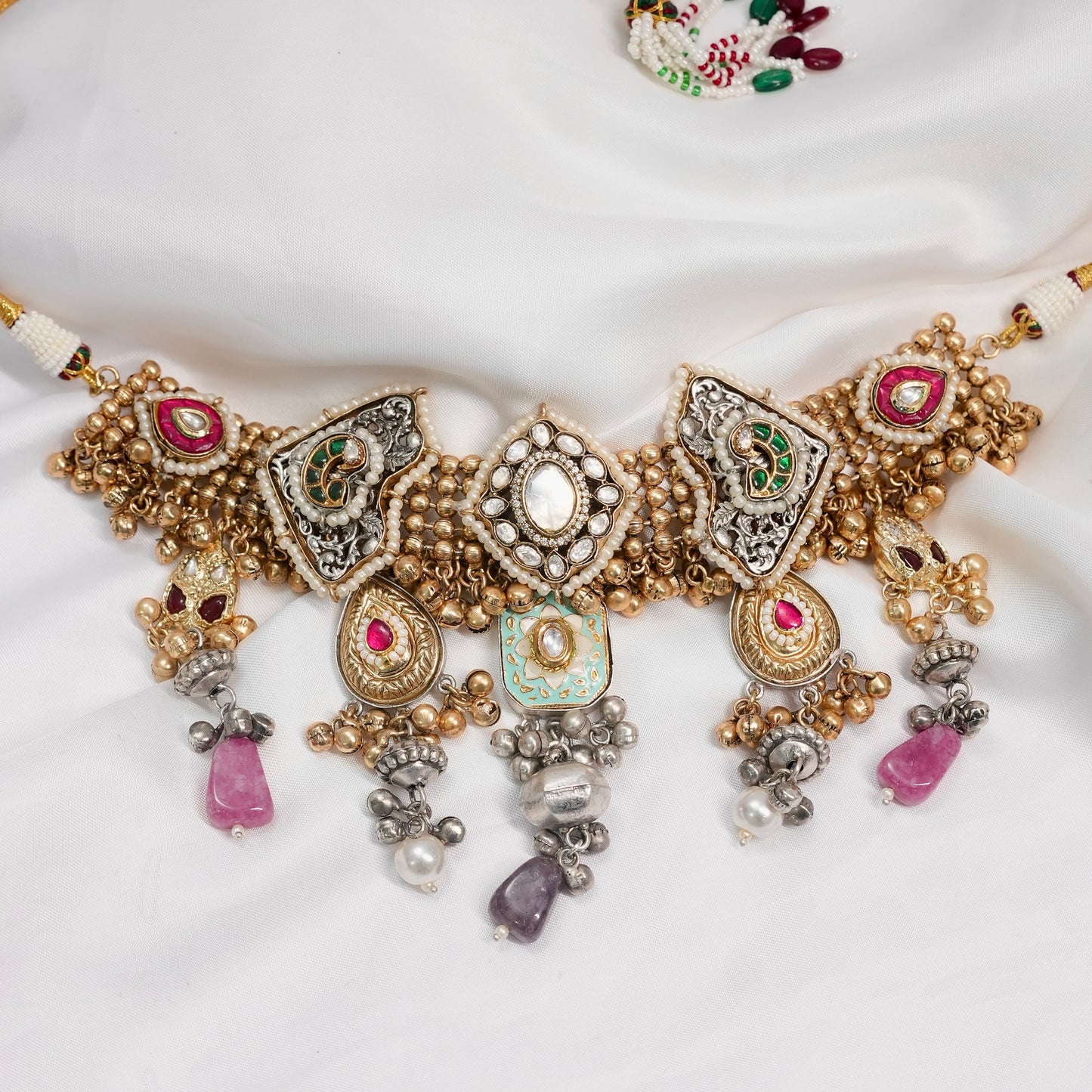 Noor Dual Tone Fusion Necklace