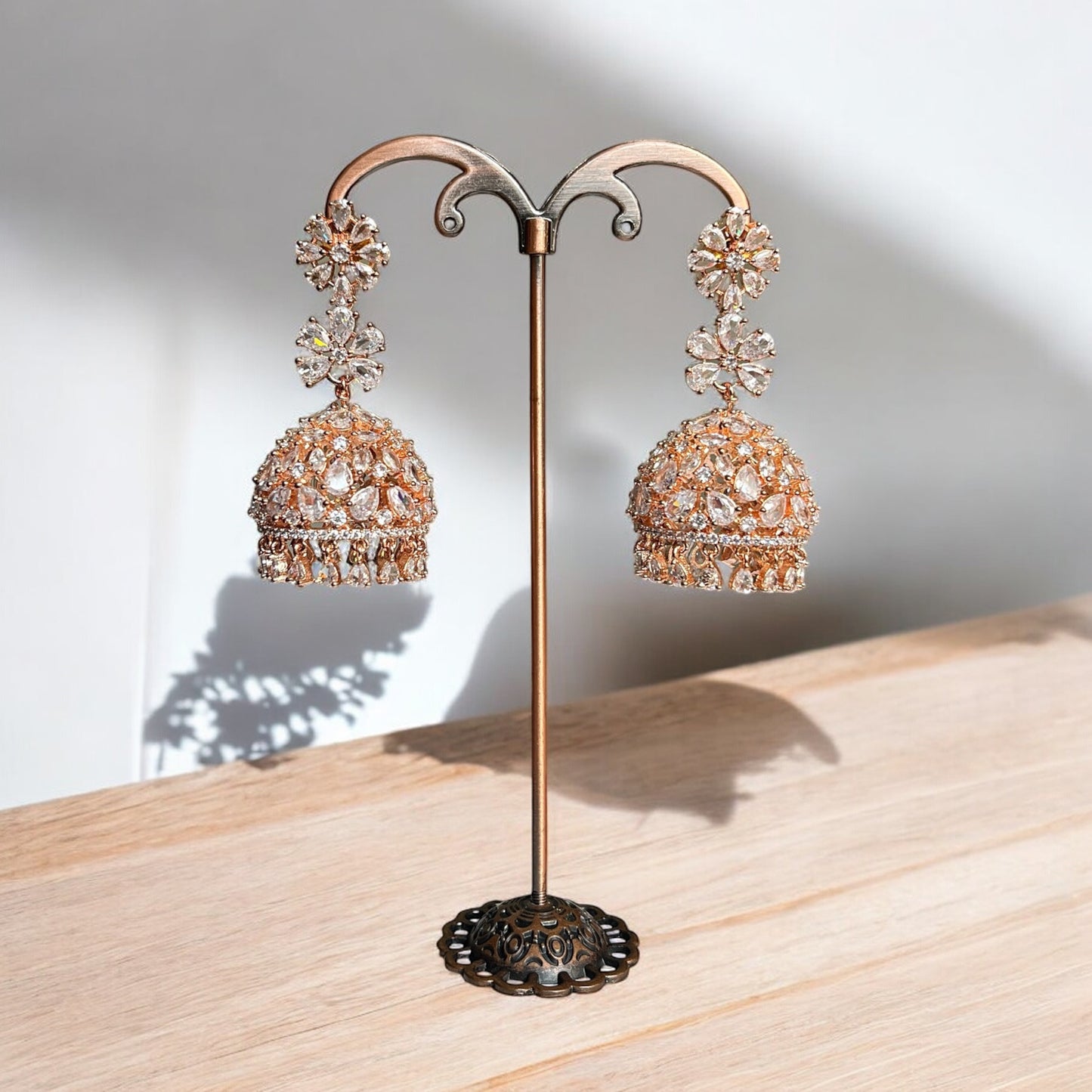 Monica American Diamond Jhumka