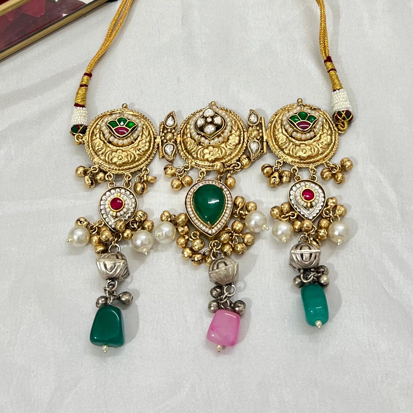 Anvi Gold Plated Fusion Jewellery Set
