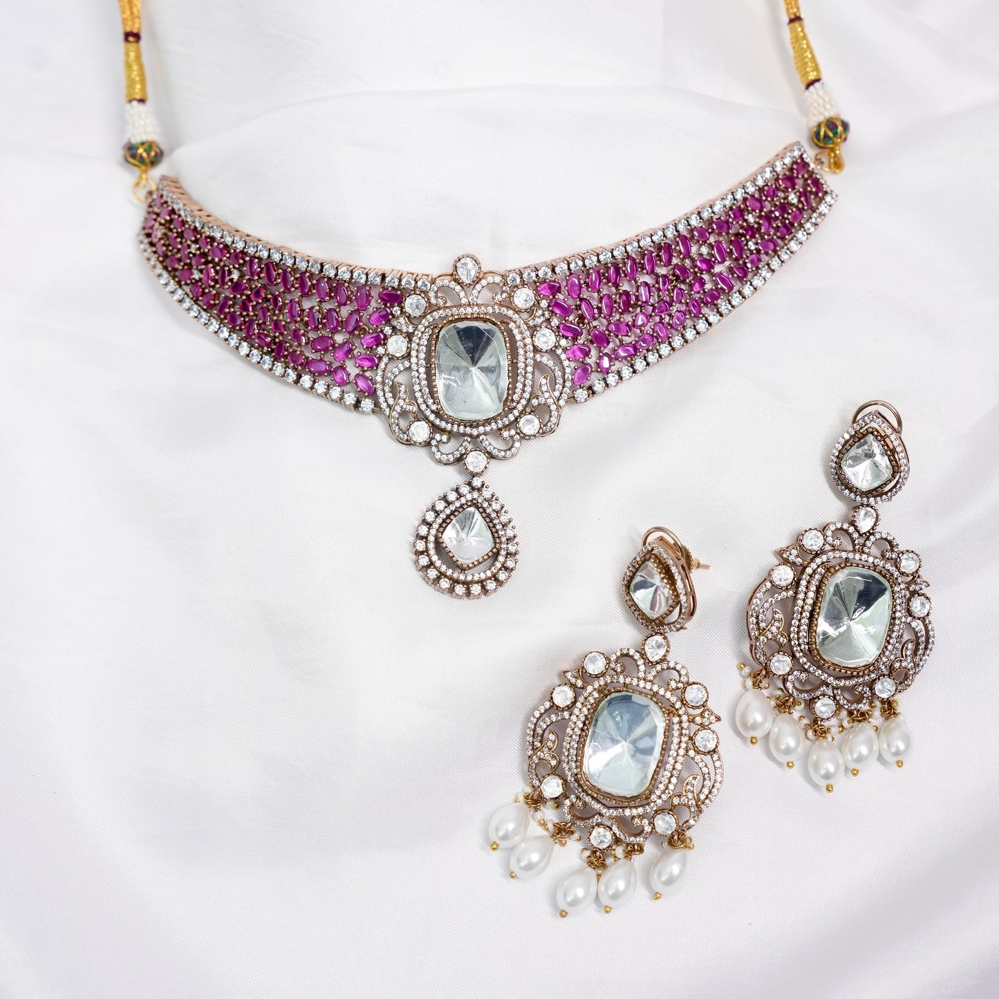 Aishwariya Polki Kundan Choker Jewellery set