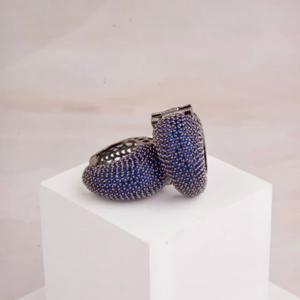 Charlotte American Diamond Hoops
