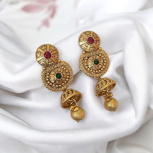 Sandhya Rajwadi Gold Plated Jewellery Set