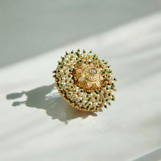 Phool Gold Plated Ring