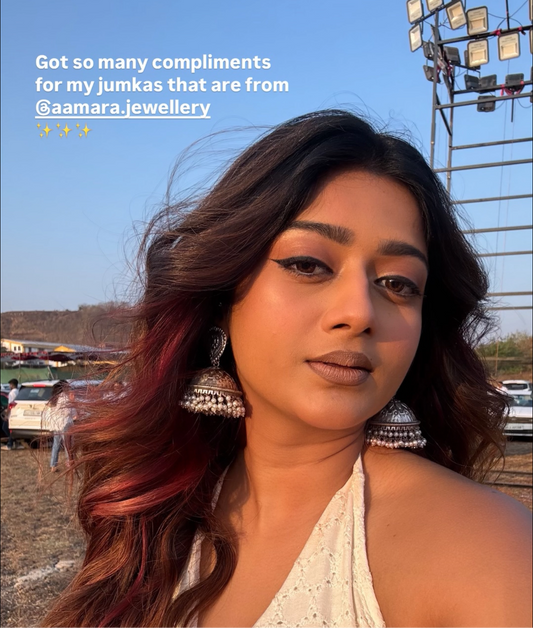 Tanvi Silver Look Alike Jhumka