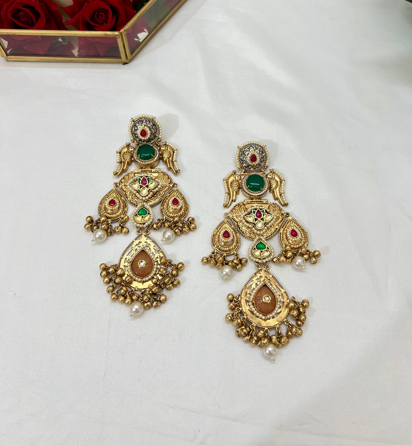 Amira Gold Plated Fusion Earrings