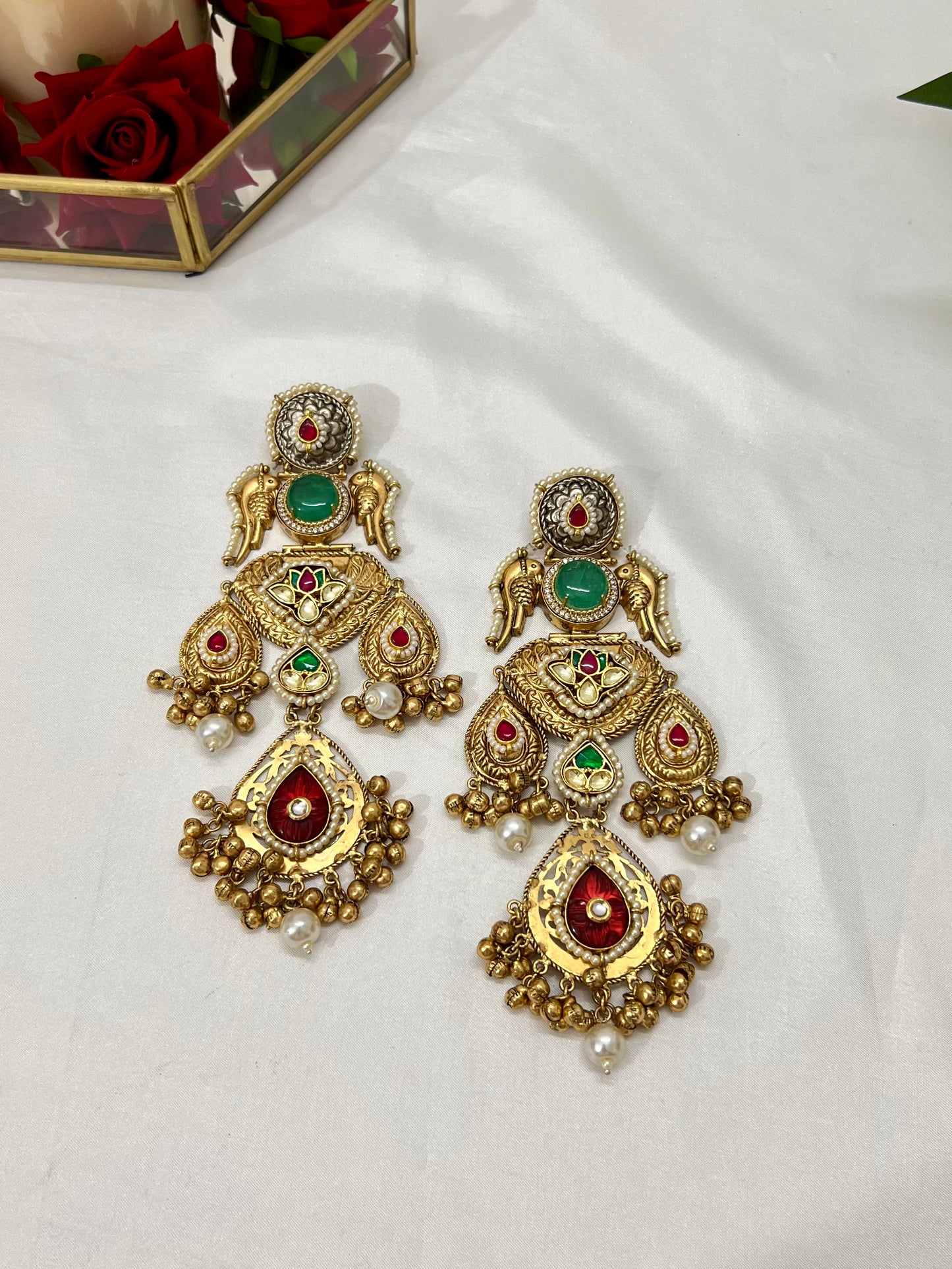 Amira Gold Plated Fusion Earrings