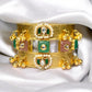 Shanaya Multi Color Fushion Gold Plated Bangles