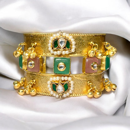 Shanaya Multi Color Fushion Gold Plated Bracelets