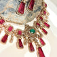 Sunaina Ruby Mint Doublet and American Diamonds studded Jewellery Set