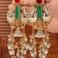 Shakti Gold and silver Plated Fusion Jhumkas