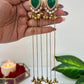 Aarohi 18k Gold Plated Kashmiri Dejhoor Earrings with Doublet Stone
