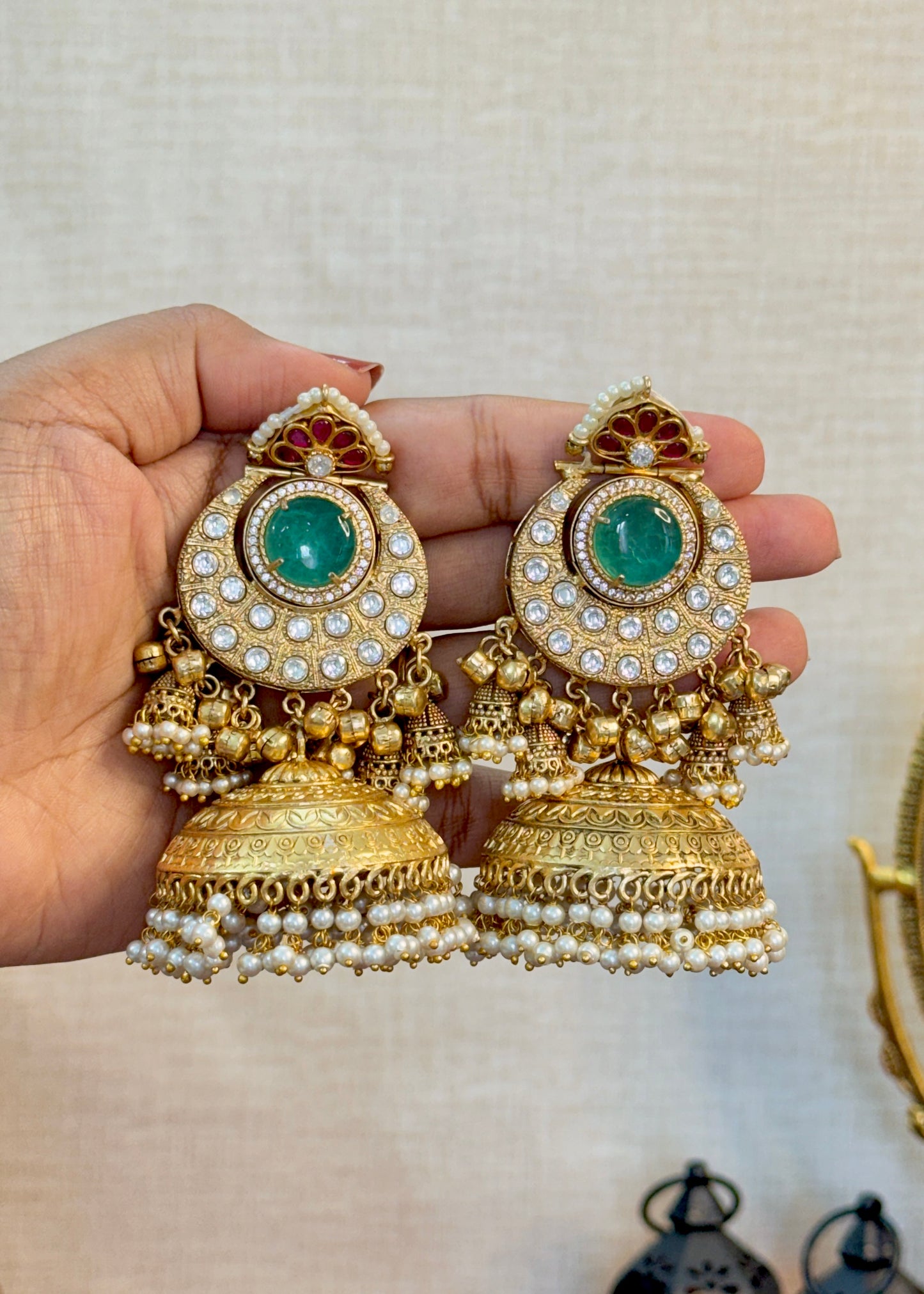 Inaaya Gold Plated Jhumki