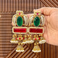 Maahi Gold Plated Earrings with Doublet Stone