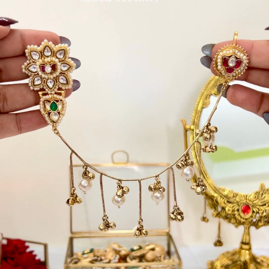 Shree Fusion Kaanchain Shahara Earrings