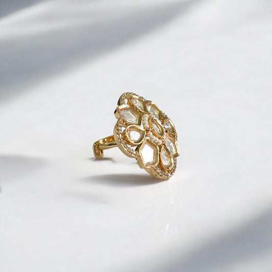 Rashi Kundan Finger Ring