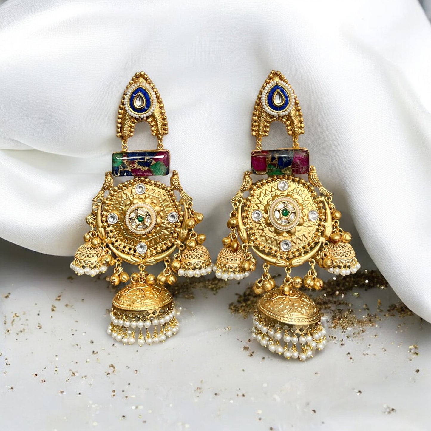 Ruhani Fusion Ghungroo Jhumkas