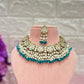 Aqua Blue Parineeti Kundan Jewellery Set
