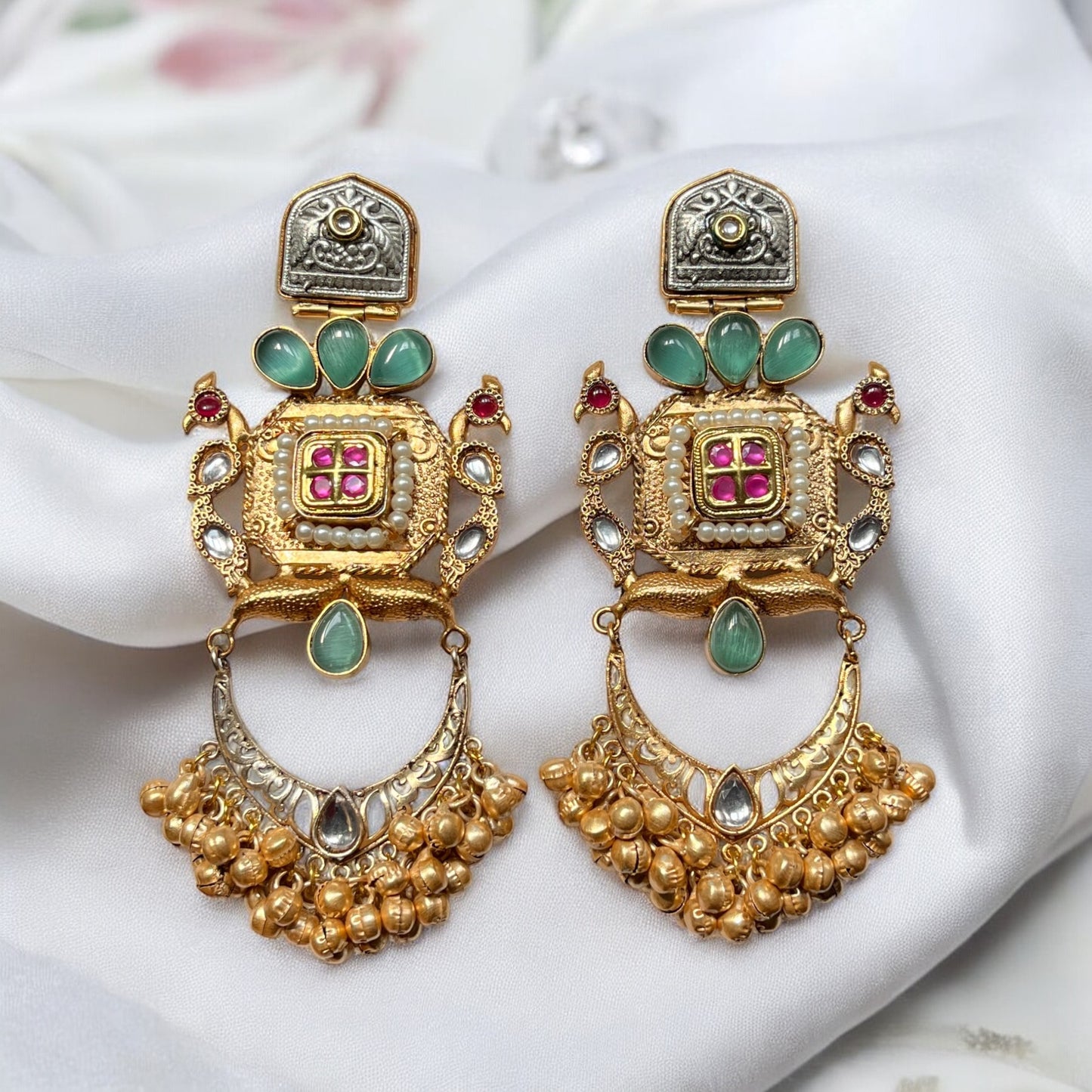 Ishaani Fusion Ghungroo Earrings