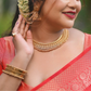 Amrita Gold Plated Jewellery set with Maangtikka