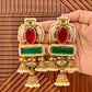 Maahi Gold Plated Earrings with Doublet Stone