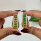 Naira Moissanite Kundan Hoops