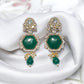 Archana Antique Gold Plated American Diamond Jewellery Set